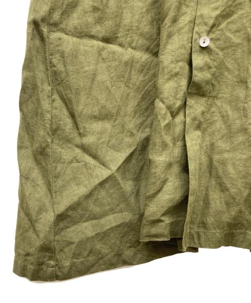 fog linen work（フォグリネンワーク）fog linen work (フォグリネンワーク) リネンワンピース グリーン サイズ:なしの古着・服飾アイテム