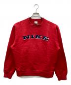NIKEナイキ）の古着「90s ロゴスウェット」｜レッド