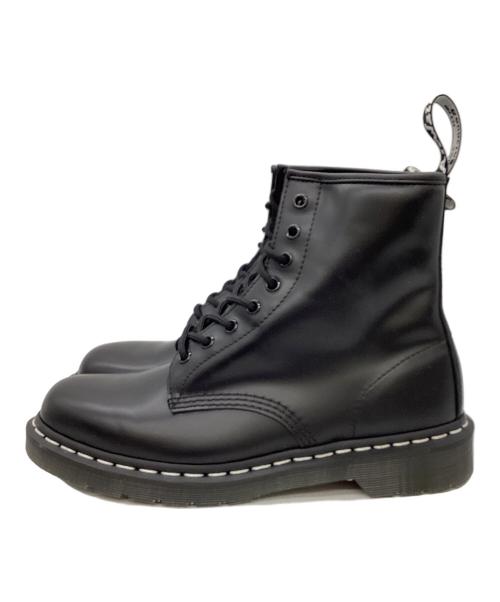 Dr.Martens（ドクターマーチン）Dr.Martens (ドクターマーチン) 1460 white stitch 8ホールブーツ ブラック サイズ:uk8の古着・服飾アイテム