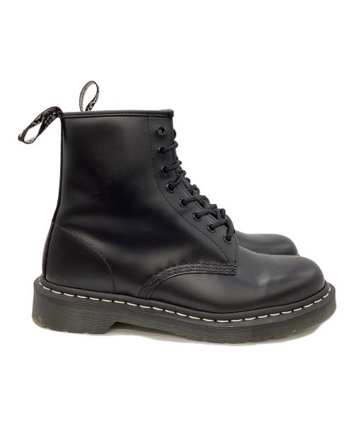 Dr.Martens（ドクターマーチン）Dr.Martens (ドクターマーチン) 1460 white stitch 8ホールブーツ ブラック サイズ:uk8の古着・服飾アイテム