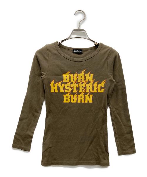 Hysteric Glamour（ヒステリックグラマー）Hysteric Glamour (ヒステリックグラマー) プリントカットソー ブラウン サイズ:FREEの古着・服飾アイテム