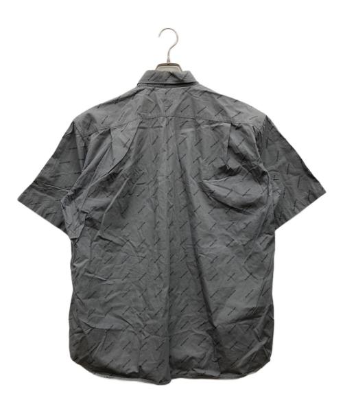 BALENCIAGA（バレンシアガ）BALENCIAGA (バレンシアガ) All-over logo short-sleeve shirt グレー サイズ:40の古着・服飾アイテム
