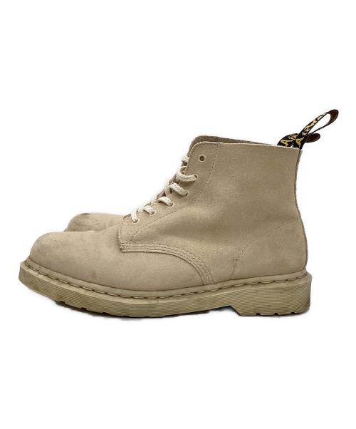 Dr.Martens（ドクターマーチン）Dr.Martens (ドクターマーチン) 101 MONO 6 ホール ブーツ アイボリー サイズ:uk8の古着・服飾アイテム