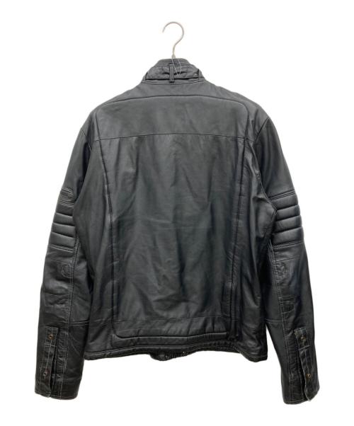 G-STAR RAW（ジースターロゥ）G-STAR RAW (ジースターロゥ) レザージャケット ブラック サイズ:XLの古着・服飾アイテム