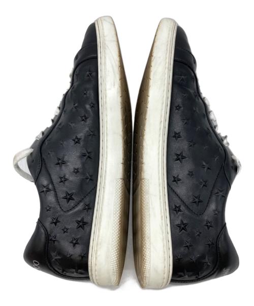 JIMMY CHOO（ジミーチュウ）JIMMY CHOO (ジミーチュウ) ローカットスタースニーカー ブラック サイズ:43の古着・服飾アイテム