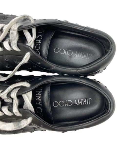 JIMMY CHOO（ジミーチュウ）JIMMY CHOO (ジミーチュウ) ローカットスタースニーカー ブラック サイズ:43の古着・服飾アイテム