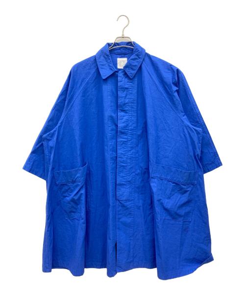 ORCIVAL（オーシバル）ORCIVAL (オーシバル) ガーメントダイ コットン Aライン ラグランコート ブルー サイズ:1の古着・服飾アイテム
