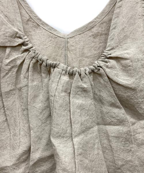 isabella clementini（イザベラ クレメンティー二）isabella clementini (イザベラ クレメンティー二) リネンベスト ベージュ サイズ:40の古着・服飾アイテム