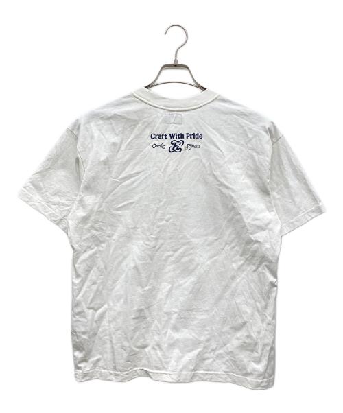 EVISU（エヴィス）EVISU (エヴィス) マルチポケットとマルチプリント リラックスフィットTシャツ ホワイト サイズ:Ｓ 170/100Cの古着・服飾アイテム