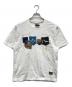 EVISU（エヴィス）の古着「マルチポケットとマルチプリント リラックスフィットTシャツ」｜ホワイト