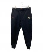 EVISUエヴィス）の古着「Seagull Print Jogger Pants」｜ブラック