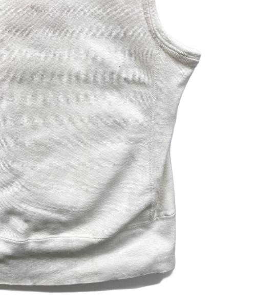 Champion（チャンピオン）Champion (チャンピオン) ノースリーブリバースウィーブスウェット ホワイト サイズ:MEDIUMの古着・服飾アイテム