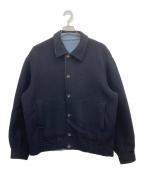 dunhillダンヒル）の古着「リバーシブルニットジャケット」｜ネイビー