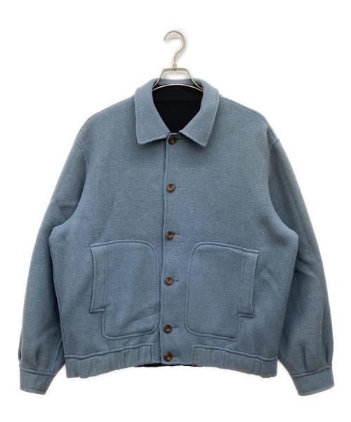 dunhill（ダンヒル）dunhill (ダンヒル) リバーシブルニットジャケット ネイビー サイズ:Sの古着・服飾アイテム