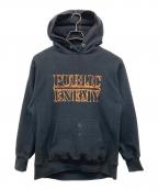 APPLEBUMアップルバム）の古着「Fire Logo Sweat Parka」｜ブラック