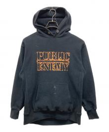 APPLEBUM（アップルバム）の古着「Fire Logo Sweat Parka」｜ブラック
