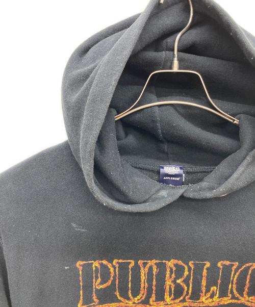 APPLEBUM（アップルバム）APPLEBUM (アップルバム) Fire Logo Sweat Parka ブラック サイズ:XLの古着・服飾アイテム