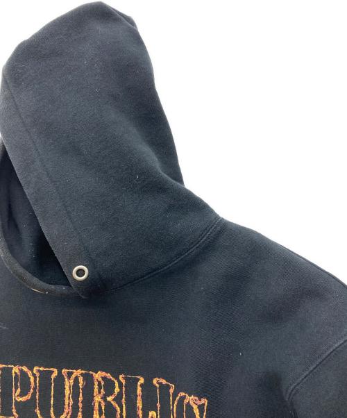 APPLEBUM（アップルバム）APPLEBUM (アップルバム) Fire Logo Sweat Parka ブラック サイズ:XLの古着・服飾アイテム