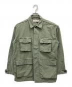 REMI RELIEFレミレリーフ）の古着「Military Shirt Jacket Cotton」｜オリーブ
