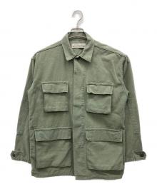 REMI RELIEF（レミレリーフ）の古着「Military Shirt Jacket Cotton」｜オリーブ