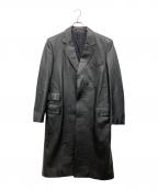 PAUL SMITHポールスミス）の古着「レザーコート」｜ブラック