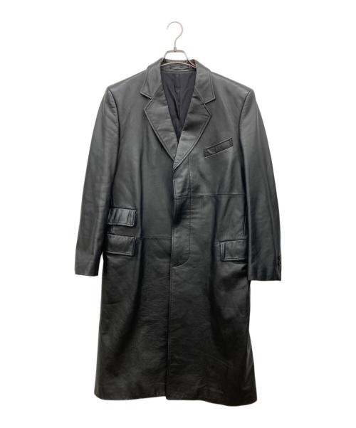 PAUL SMITH（ポールスミス）Paul Smith (ポールスミス) レザーコート ブラック サイズ:Lの古着・服飾アイテム