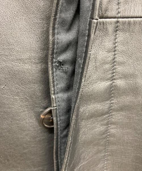 PAUL SMITH（ポールスミス）Paul Smith (ポールスミス) レザーコート ブラック サイズ:Lの古着・服飾アイテム
