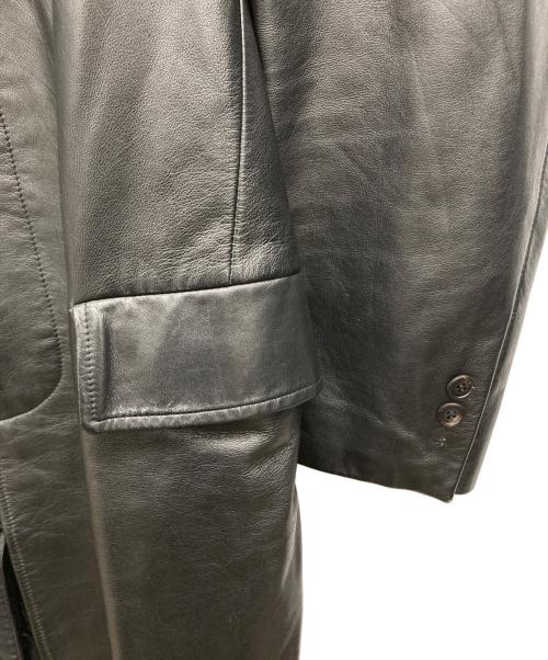 PAUL SMITH（ポールスミス）Paul Smith (ポールスミス) レザーコート ブラック サイズ:Lの古着・服飾アイテム