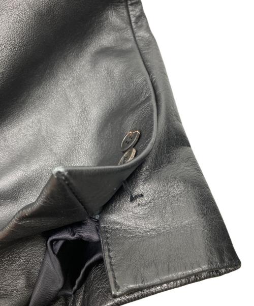 PAUL SMITH（ポールスミス）Paul Smith (ポールスミス) レザーコート ブラック サイズ:Lの古着・服飾アイテム