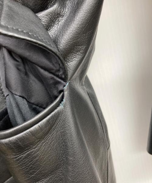PAUL SMITH（ポールスミス）Paul Smith (ポールスミス) レザーコート ブラック サイズ:Lの古着・服飾アイテム
