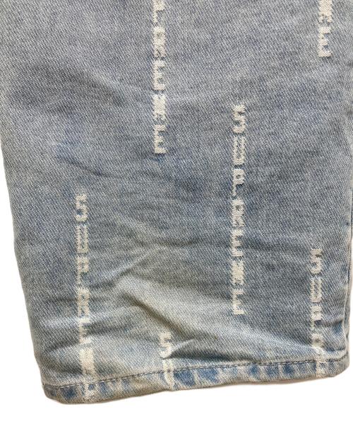 SUPREME（シュプリーム）Supreme (シュプリーム) Logo Stripe Jacquard Regular Jean インディゴ サイズ:W36の古着・服飾アイテム