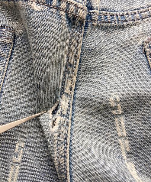SUPREME（シュプリーム）Supreme (シュプリーム) Logo Stripe Jacquard Regular Jean インディゴ サイズ:W36の古着・服飾アイテム