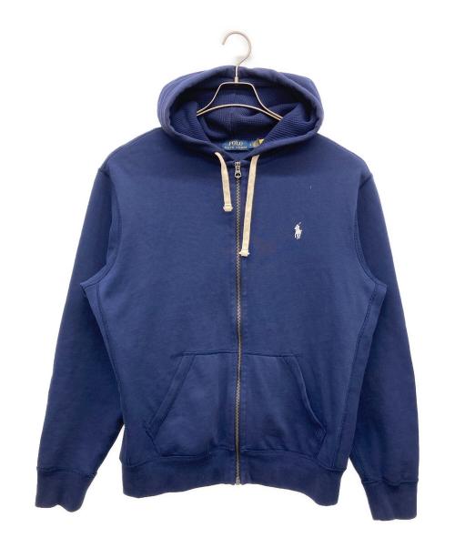 POLO RALPH LAUREN（ポロ・ラルフローレン）POLO RALPH LAUREN (ポロ・ラルフローレン) 裏サーマルジップパーカー ネイビー サイズ:Ｌの古着・服飾アイテム