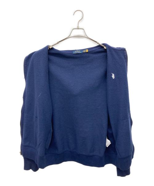 POLO RALPH LAUREN（ポロ・ラルフローレン）POLO RALPH LAUREN (ポロ・ラルフローレン) 裏サーマルジップパーカー ネイビー サイズ:Ｌの古着・服飾アイテム
