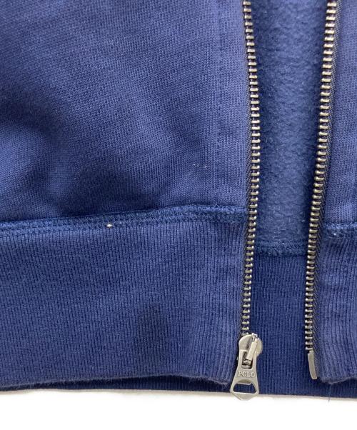 POLO RALPH LAUREN（ポロ・ラルフローレン）POLO RALPH LAUREN (ポロ・ラルフローレン) 裏サーマルジップパーカー ネイビー サイズ:Ｌの古着・服飾アイテム