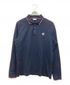 MONCLERモンクレール）の古着「MAGLIA POLO MANICA LUNGA」｜ネイビー