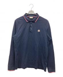 MONCLER（モンクレール）の古着「MAGLIA POLO MANICA LUNGA」｜ネイビー