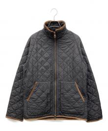 POLO RALPH LAUREN（ポロ・ラルフローレン）の古着「エルボーパッチ付きキルティングジャケット」｜ブラウン