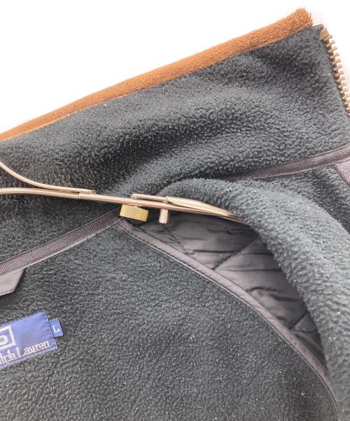 POLO RALPH LAUREN（ポロ・ラルフローレン）POLO RALPH LAUREN (ポロ・ラルフローレン) エルボーパッチ付きキルティングジャケット ブラウン サイズ:Ｌの古着・服飾アイテム