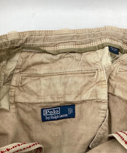 POLO RALPH LAUREN（ポロ・ラルフローレン）POLO RALPH LAUREN (ポロ・ラルフローレン) カーゴハーフパンツ ベージュ サイズ:33の古着・服飾アイテム