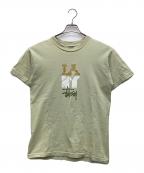 stussyステューシー）の古着「プリントTシャツ」｜黄緑