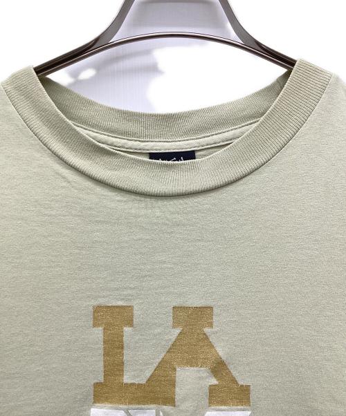stussy（ステューシー）stussy (ステューシー) プリントTシャツ 黄緑 サイズ:Mの古着・服飾アイテム