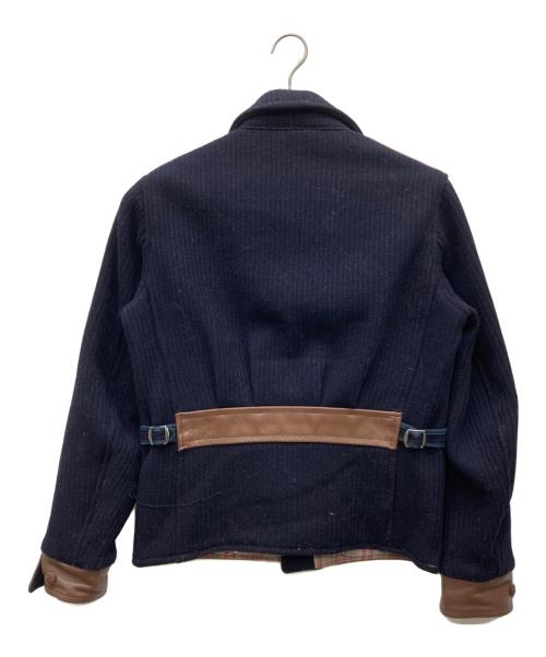 Joe McCOY（ジョーマッコイ）Joe McCOY (ジョーマッコイ) バガボンドジャケット ネイビー×ブラウン サイズ:36の古着・服飾アイテム