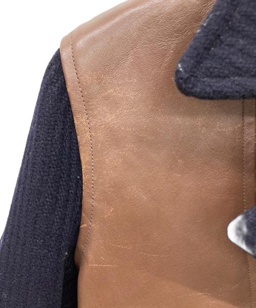 Joe McCOY（ジョーマッコイ）Joe McCOY (ジョーマッコイ) バガボンドジャケット ネイビー×ブラウン サイズ:36の古着・服飾アイテム