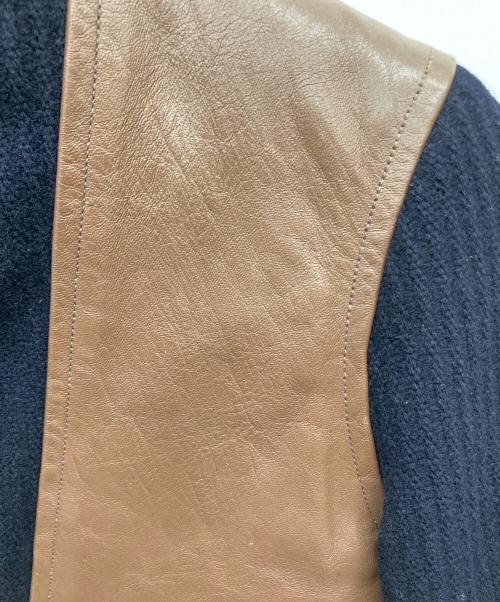 Joe McCOY（ジョーマッコイ）Joe McCOY (ジョーマッコイ) バガボンドジャケット ネイビー×ブラウン サイズ:36の古着・服飾アイテム