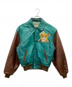 AVIREXアヴィレックス）の古着「STADIUM JACKET」｜グリーン×ブラウン