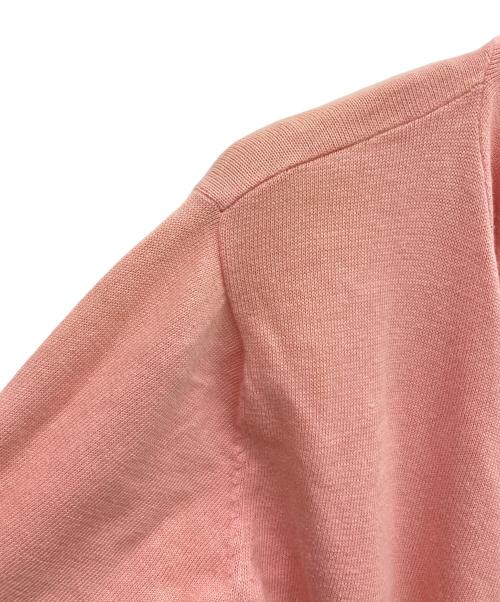 stussy（ステューシー）stussy (ステューシー) 半袖ニットジップパーカー 紺タグ ピンク サイズ:Mの古着・服飾アイテム