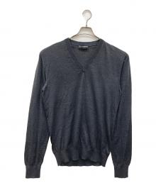 DOLCE & GABBANA（ドルチェ＆ガッバーナ）の古着「Vネックニット」｜グレー