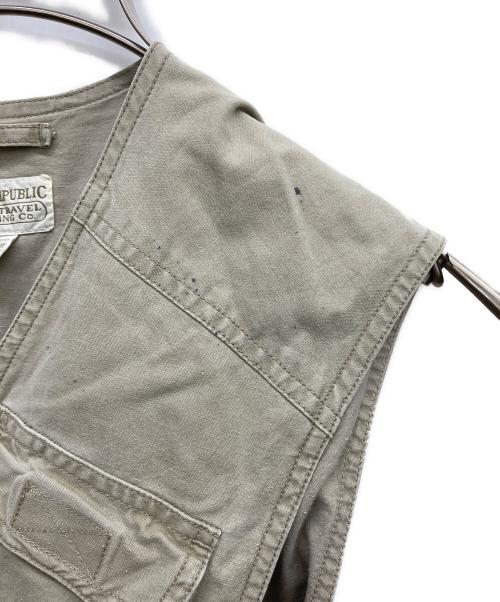 BANANA REPUBLIC（バナナリパブリック）BANANA REPUBLIC (バナナリパブリック) ライフラインフィッシングベスト ベージュ サイズ:Sの古着・服飾アイテム