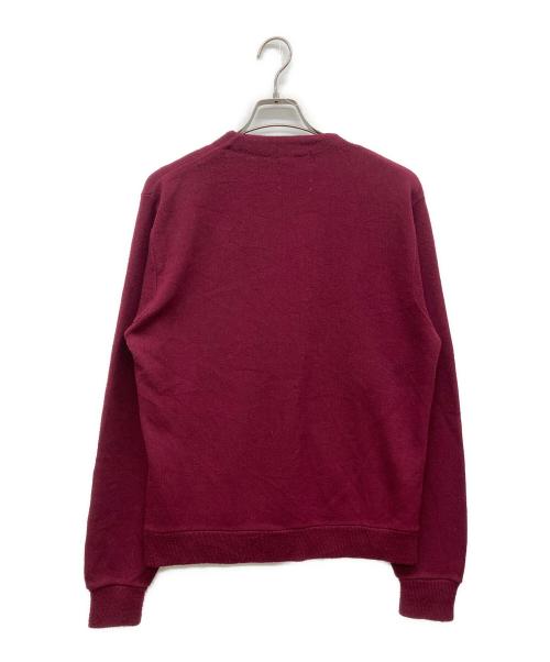 Sears（シアーズ）Sears (シアーズ) アクリルカーディガン レッド サイズ:Ｌの古着・服飾アイテム